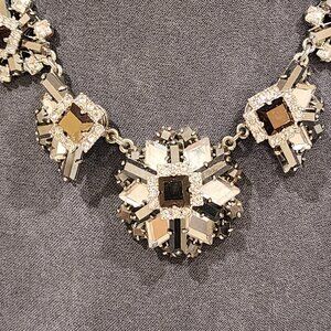 Brand New! Kate Spade NY|Diamond & Square shaped| Dk&Med Gray|Crystal| Necklace